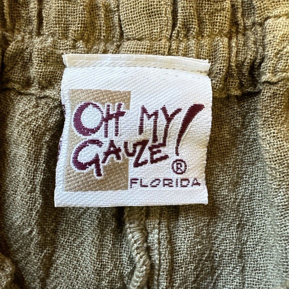 OH MY GAUZE cotton Relaxed Fit matching pants set top Lagenlook Boho S/M - Picture 9 of 16